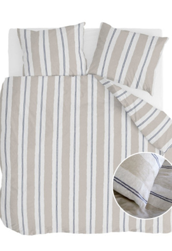 Walra Dekbedovertrek Remade Nautic Stripes Zand