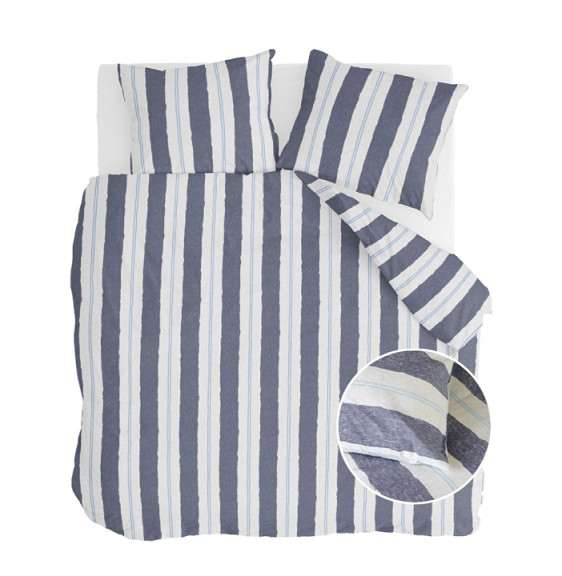 Walra Dekbedovertrek Remade Nautic Stripes Blauw