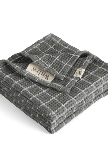 Walra Vaatdoek Dry with Cubes Off Black