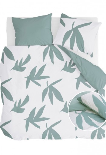 Walra Dekbedovertrek Simple Leaves Groen