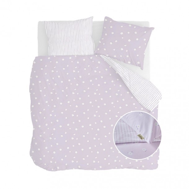 Walra Dekbedovertrek Little Daisies Lila