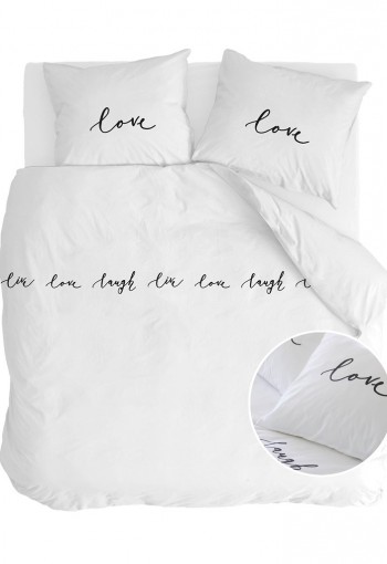 Walra Dekbedovertrek Lively Love Wit
