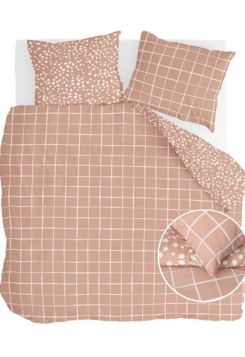 Walra Dekbedovertrek Remade Dots & Squares Terra