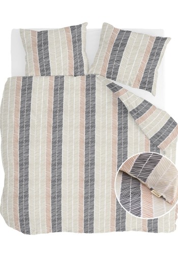 Walra Dekbedovertrek Remade Drawing Fishbone Off White