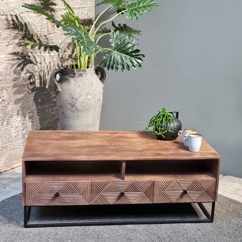 Jasmin 3 Drawer Coffee Table 120