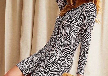 Pretty You London Bamboo Nightshirt Animal Print