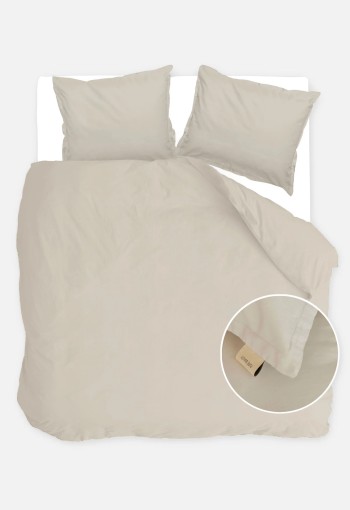 Walra Dekbedovertrek Vintage Satin Zand